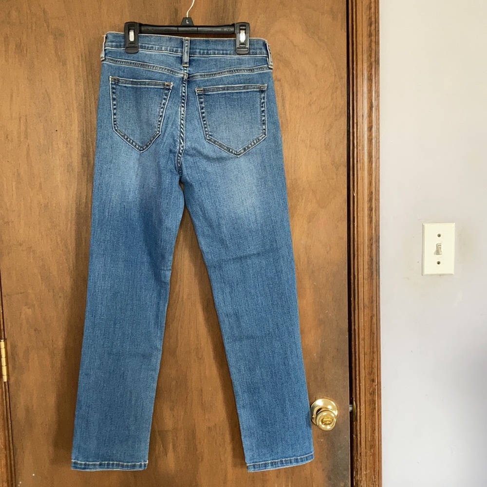 NY & CO slim straight jean with bling LOVE detail size 2 - Picture 9 of 17